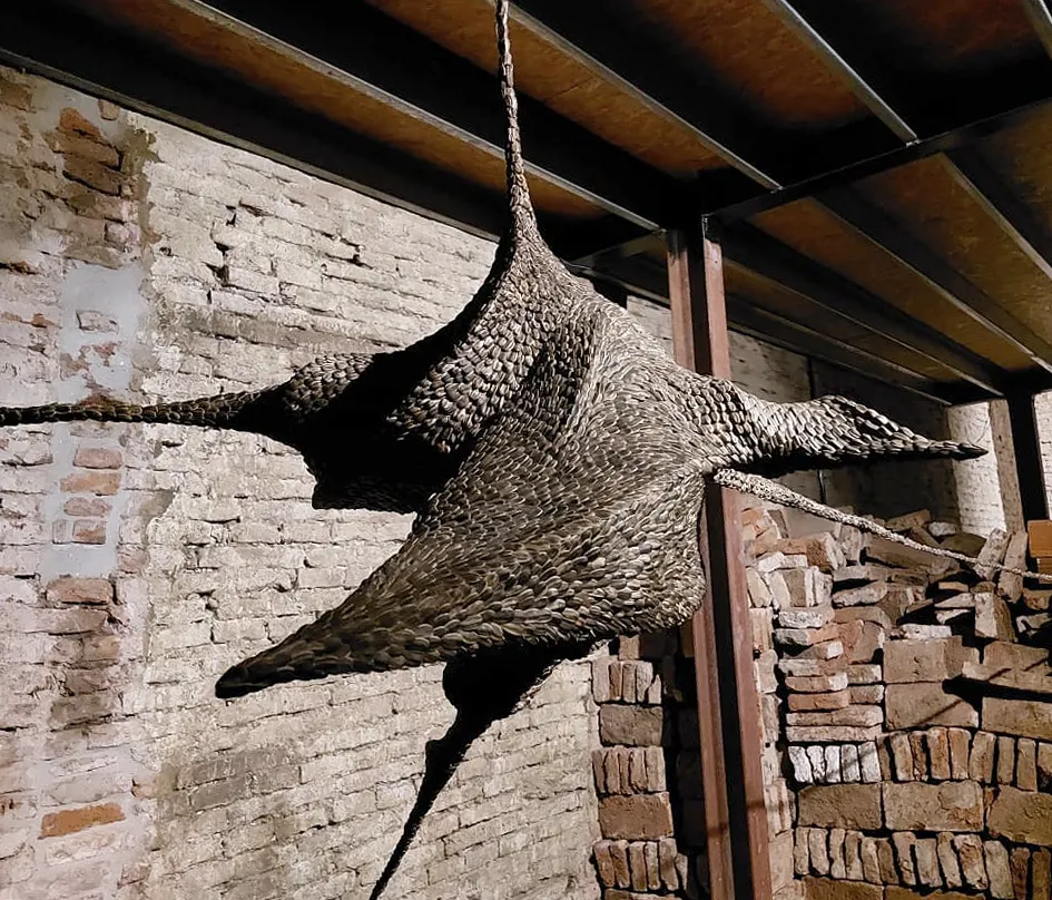 Anfibio estelar, escultura de Luciana Fernández