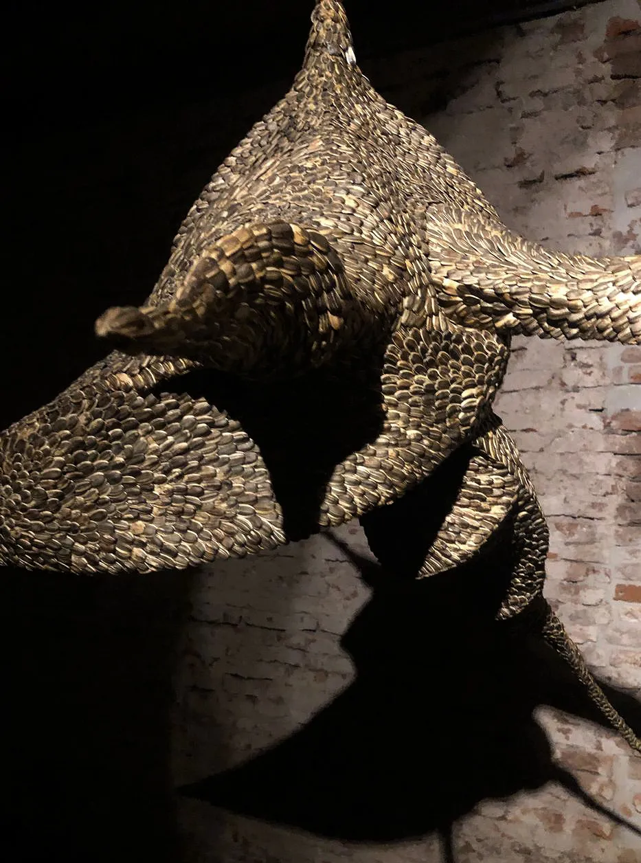 Anfibio estelar, escultura de Luciana Fernández